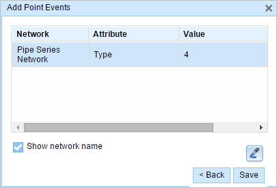 Attribute-Value information in the Add Point Events widget